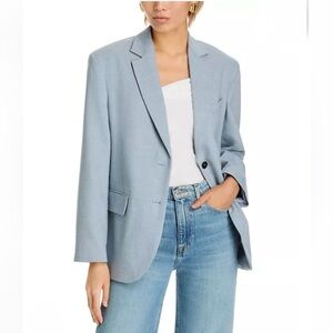 Anine Bing Quinn Blazer in Steel Blue Size S
